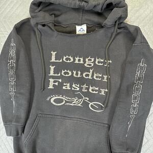 Y2K motorcycle hoodie mens medium